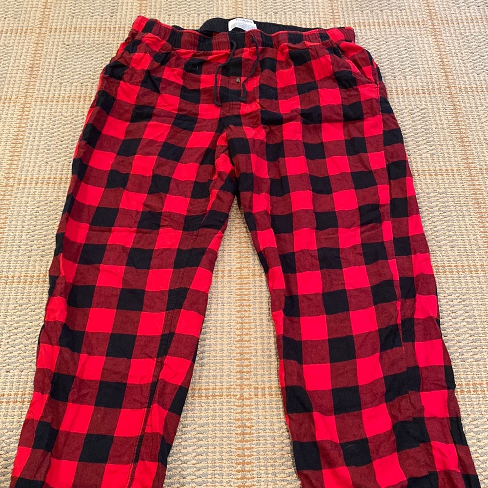 Buffalo check pajama pants